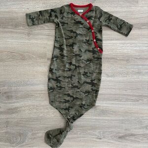 Mud pie green camouflage take me home night gown